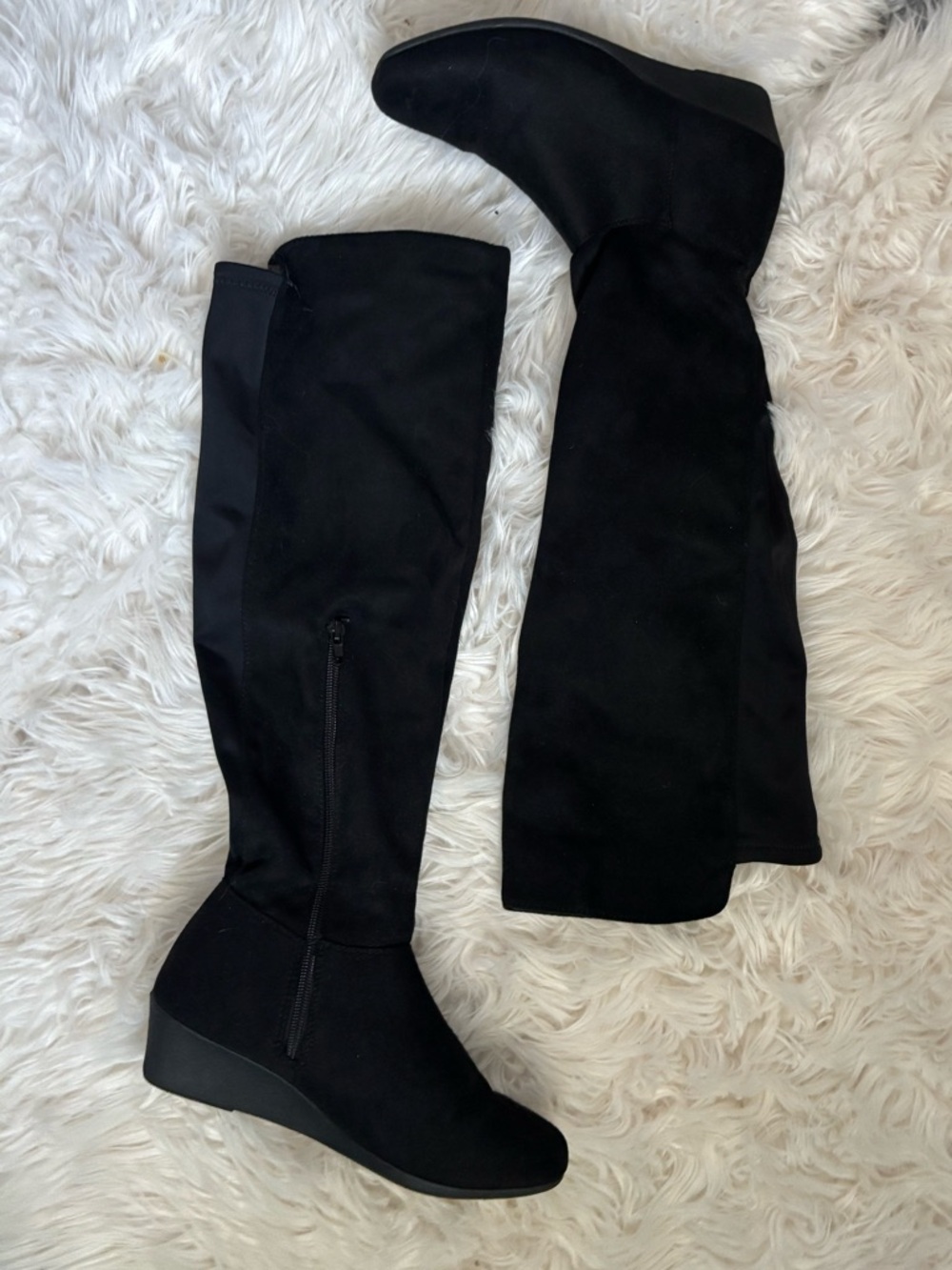 Chinese Laundry Over The Knee Tall Boots Black Women’s 8 Mobwife Goth biker